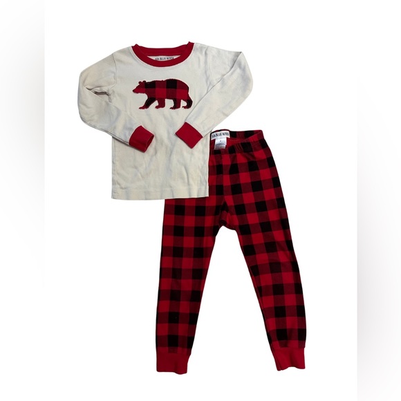 3 for $20 Little Blue House holiday PJ’s set. Plaid print and bear size 4T - Picture 1 of 2